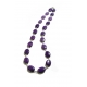 Long Purple Beaded Sugilite Necklace